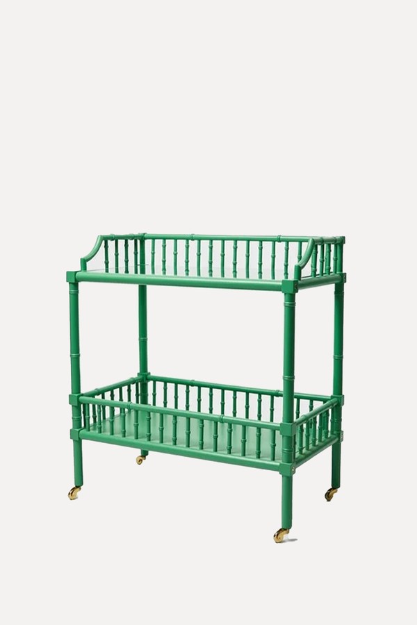 Mahogany Wood Drinks Trolley from Oliver Bonas