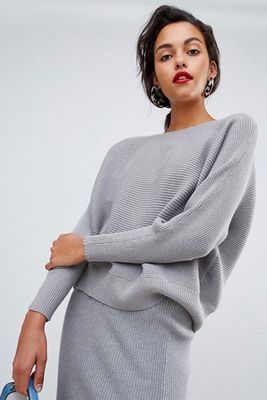Knitted Ribbed Sweater Co-ord from Mango
