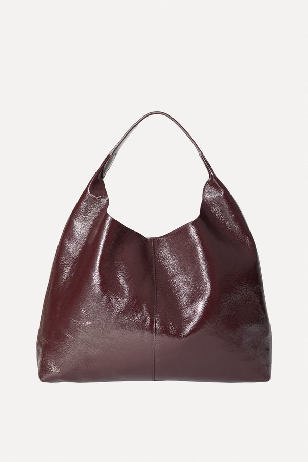 Large Patent-Leather Tote Bag from & Other Stories