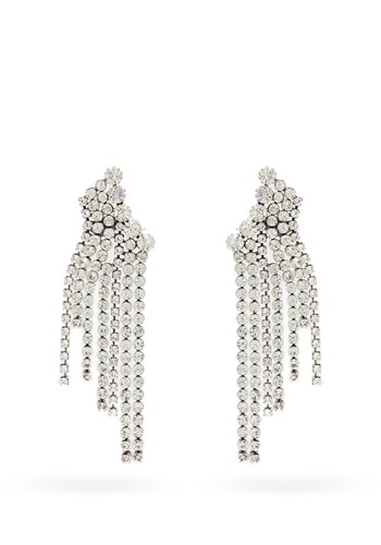 Crystal-Fringed Drop Earrings from Isabel Marant