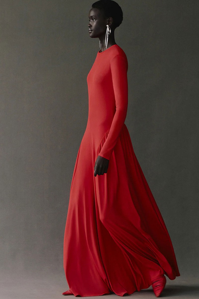 Orea Gathered Stretch-Jersey Maxi Dress from Tove