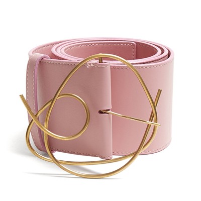 Pink Leather Belt from Roksanda