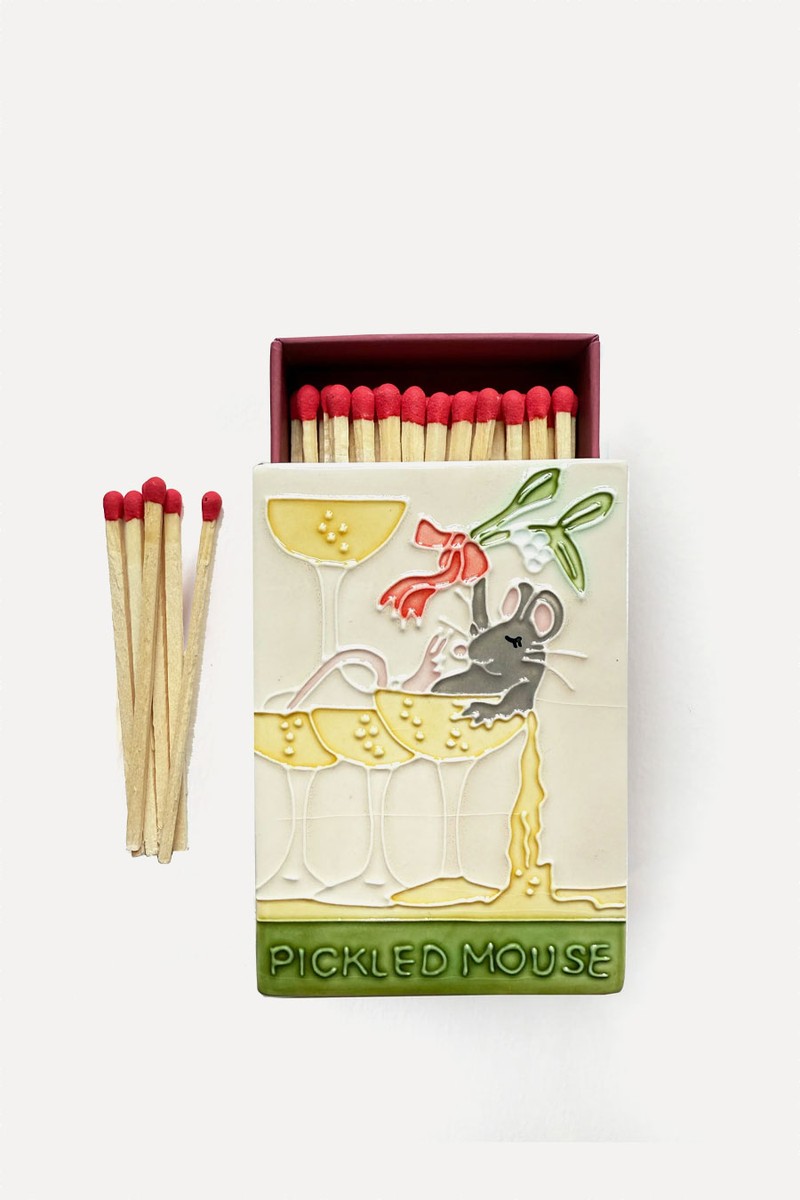 The Pickled Mouse Ceramic Matchbox from Jo Laing