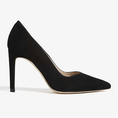 Pointed-Toe Suede Courts from Sandro