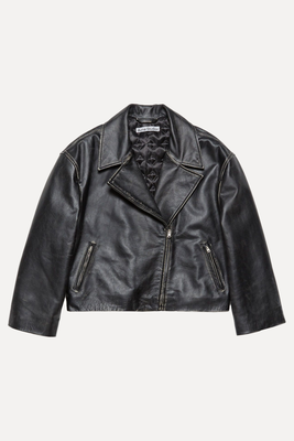 Sanded Leather Biker Jacket from Acne Studios