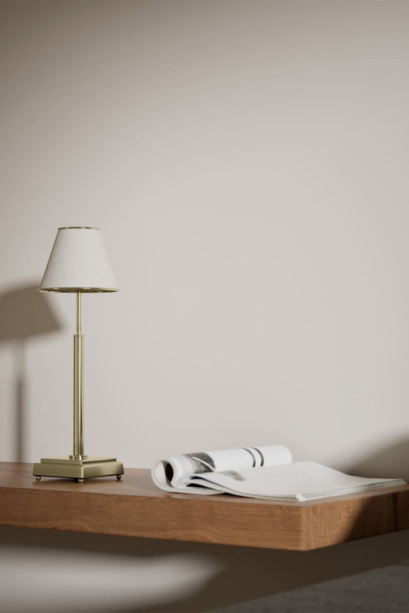 Rechargeable Brass Table Lamp