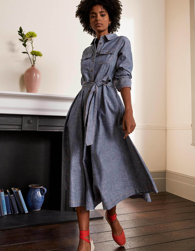 Colette Chambray Midi Dress, £120