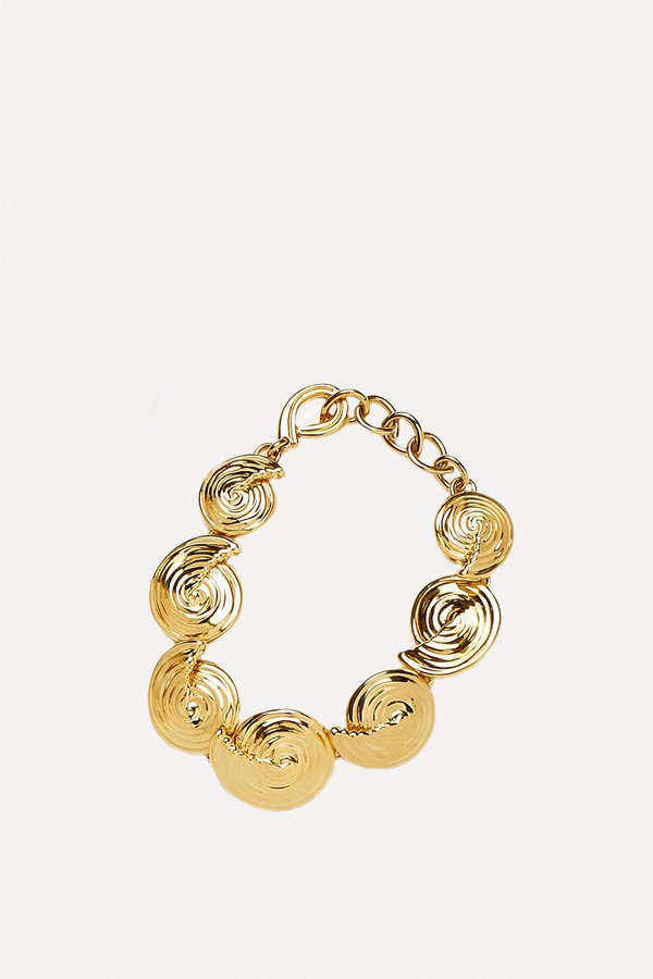 Spiral Statement Chain Bracelet