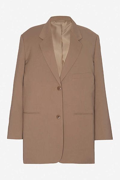 Bea oversized single-breasted woven blazer from Frankie Blazer