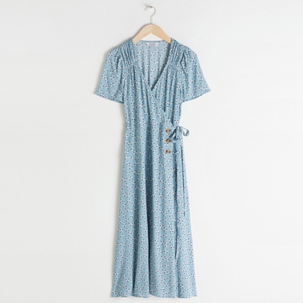 Flowy Wrap Midi Dress from & Other Stories