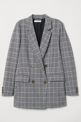 Grey Checked Jacket from H&M