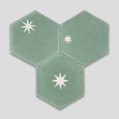 Starry Night Light Green from Otto Tiles