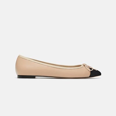 Two-Tone Flat Shoes from Zara