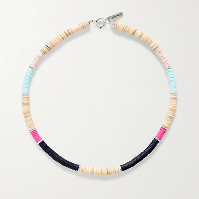 Ras Du Cou Silver-Tone, Shell & Beaded Necklace from Isabel Marant
