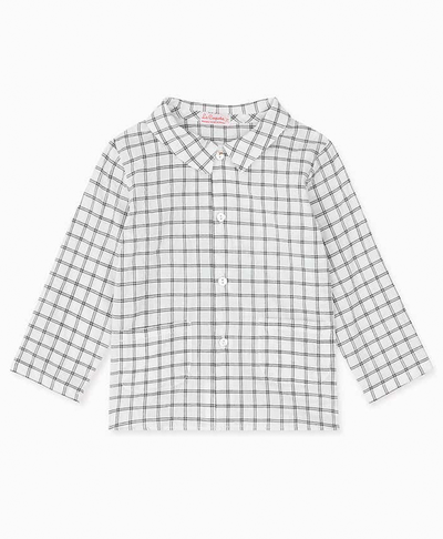 White Priscila Boy Shirt from La Coqueta