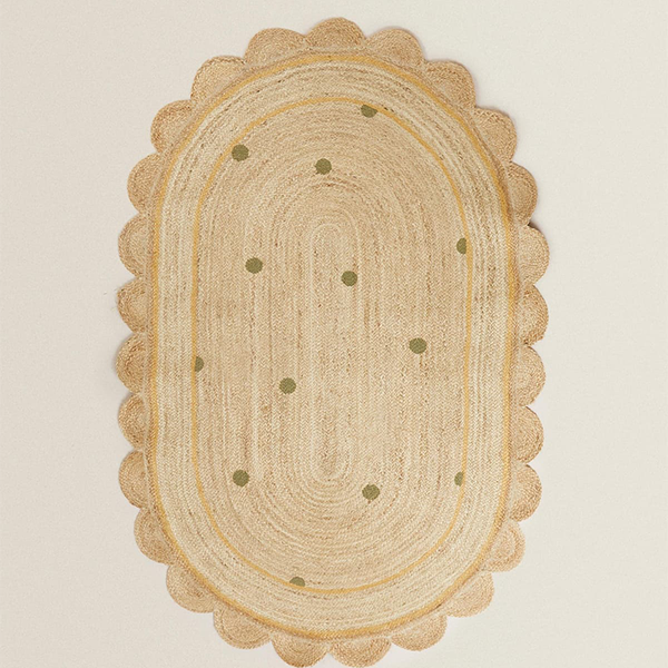 Oval Jute Rug from Zara Home