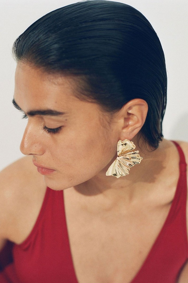 Petal-Shaped Earrings