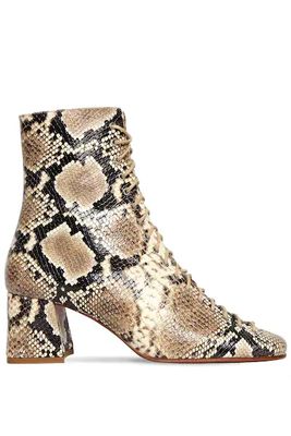 60MM Becca Snake Print Leather Boots from By Far
