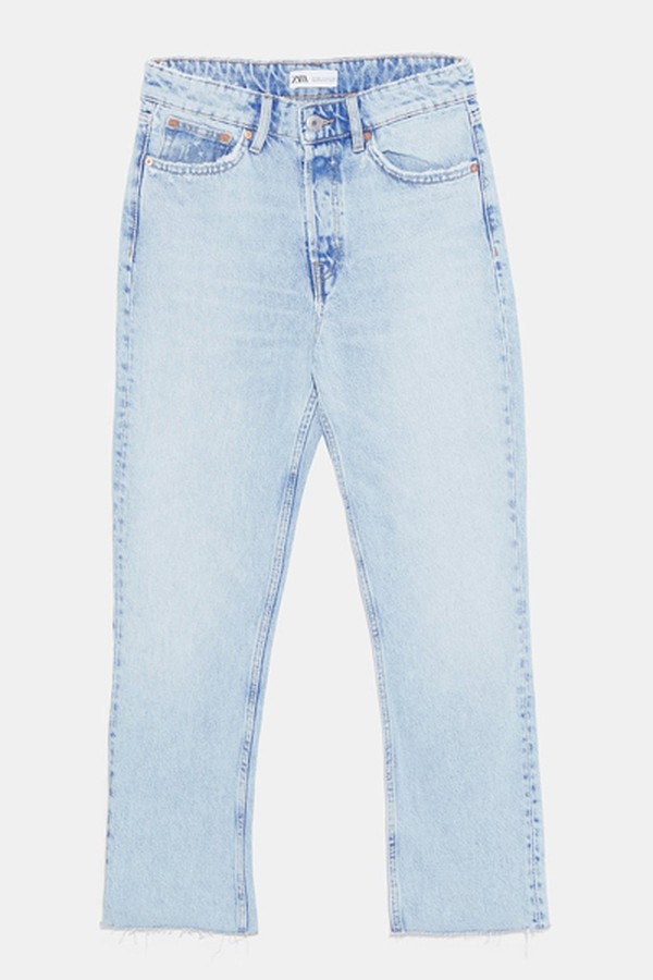 Hi-Rise Straight Leg Jeans from Zara