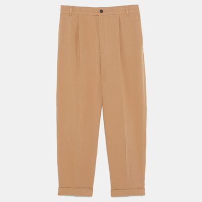 Trousers With Turn-Up Hems from Zara