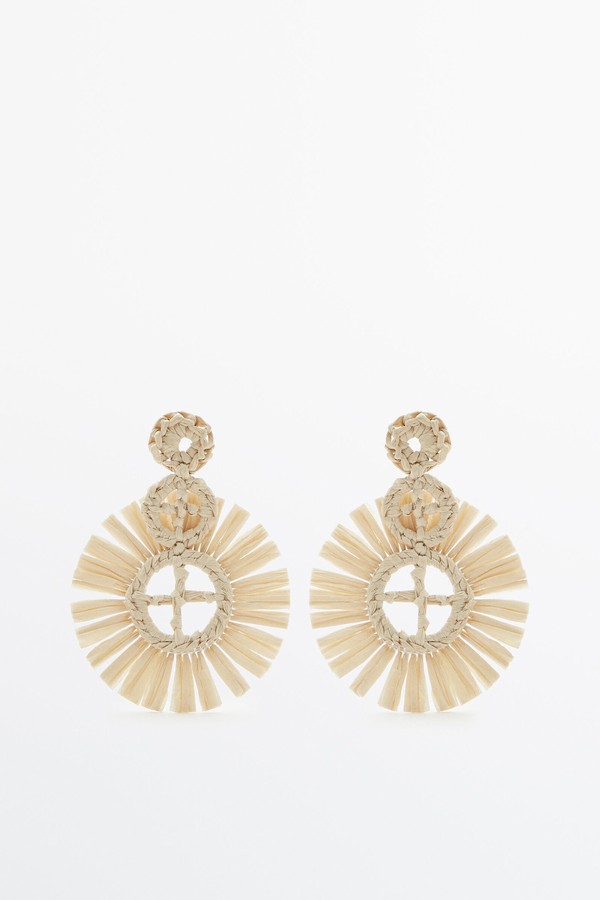 Round Paper Earrings from Massimo Dutti