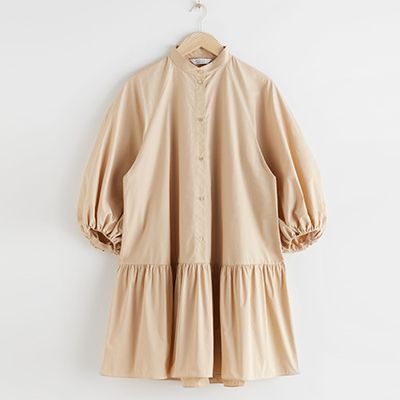 Voluminous Puff Sleeve Mini Dress from & Other Stories