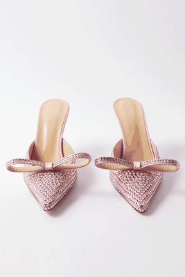Marle 85 Crystal-Embellished Satin Mules from Mach & Mach