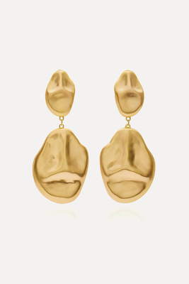 Dunia Gold-Tone Clip Earrings from Cult Gaia