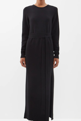 Cashmere-Blend Thigh-Split Dress from Raey