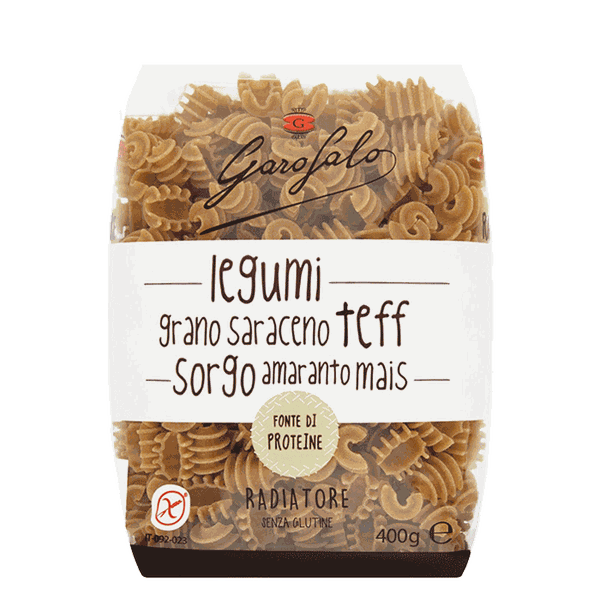 Gluten Free Radiatori Pasta with Legumes & Cereals from Garofalo 