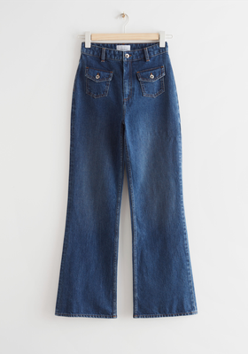 Flared Patch Pocket Jeans from & Other Stories