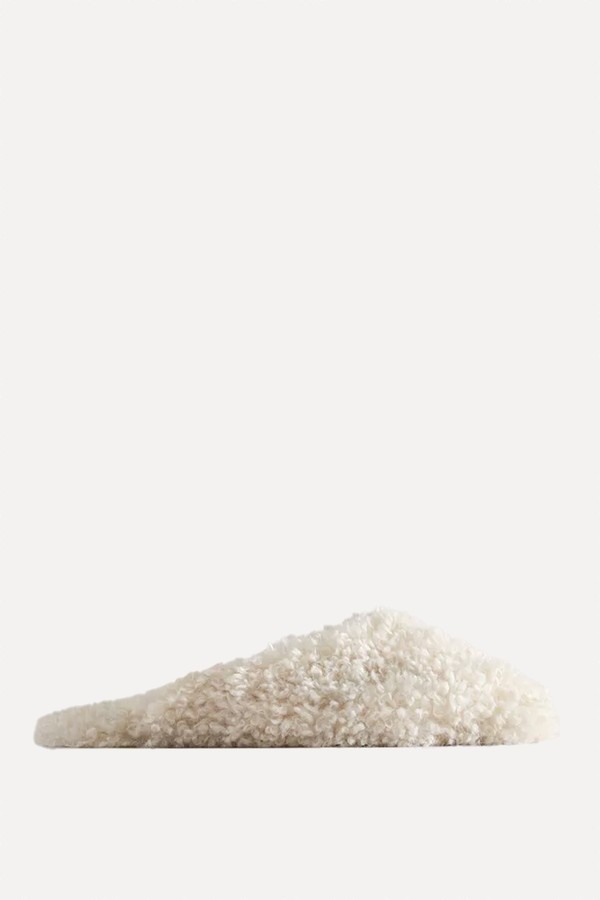 Faux Shearling Mule Slippers from Zara Home