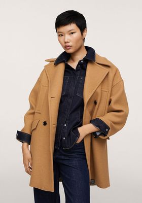 Pocketed Wool Coat
