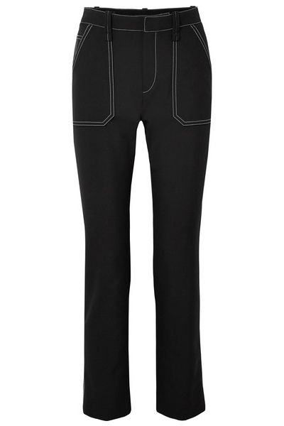 Crepe High-Rise Straight-Leg Pants  from Chloe