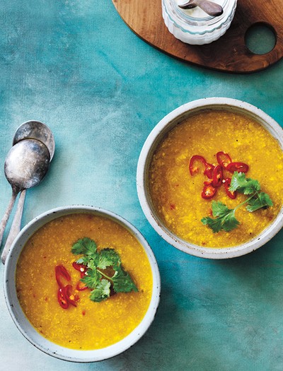 Thai Soup With Pumpkin & Cauliflower