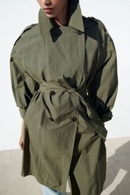 Technical Trench Coat With Belt, £59.99 | Zara