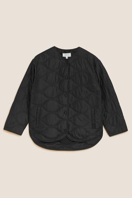 Padded Collarless Puffer Jacket from Marks & Spencer