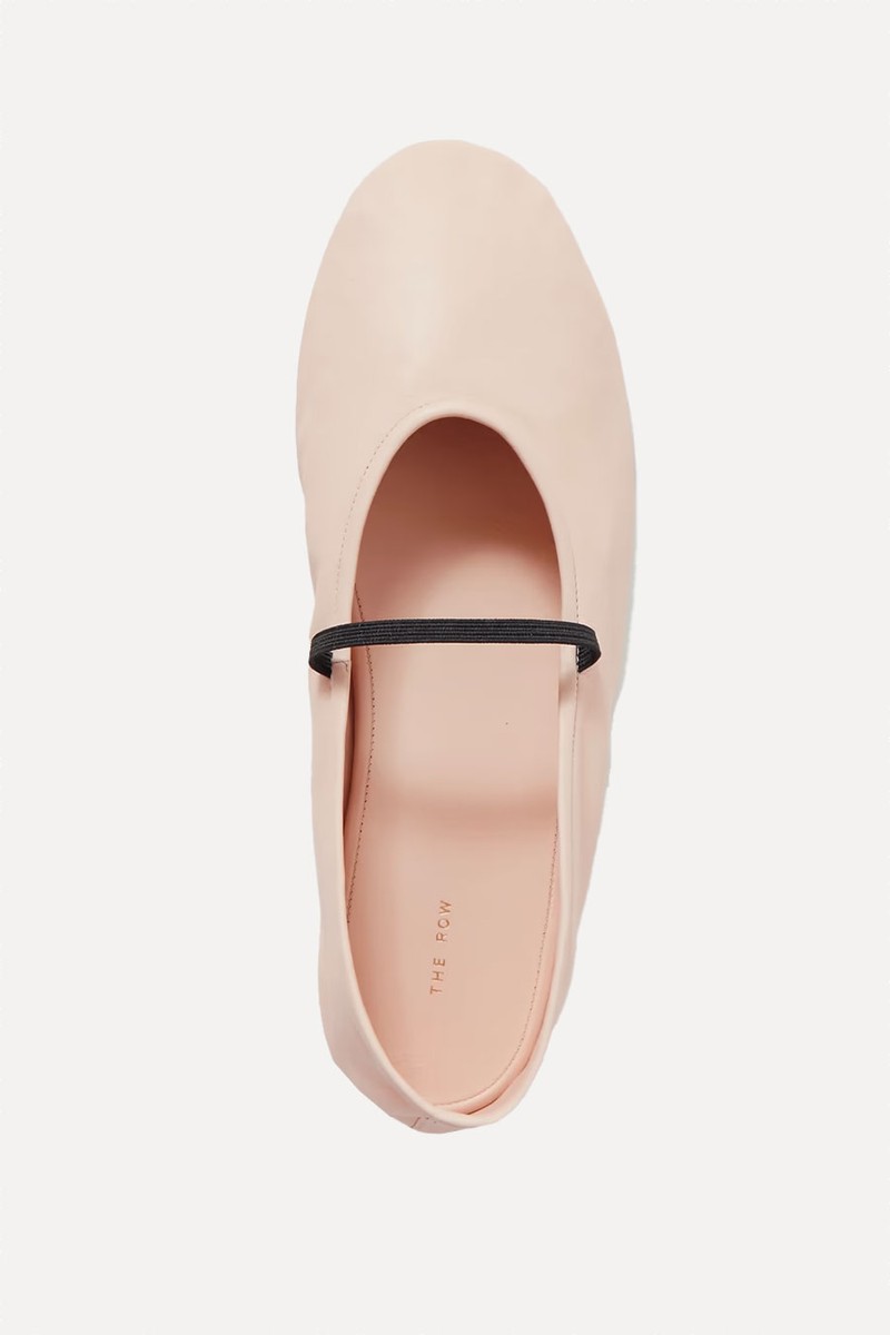 Elastic Leather Ballet Flats from The Row