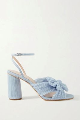 Camellia Blue Pleated Bow Heel from Loeffler Randall