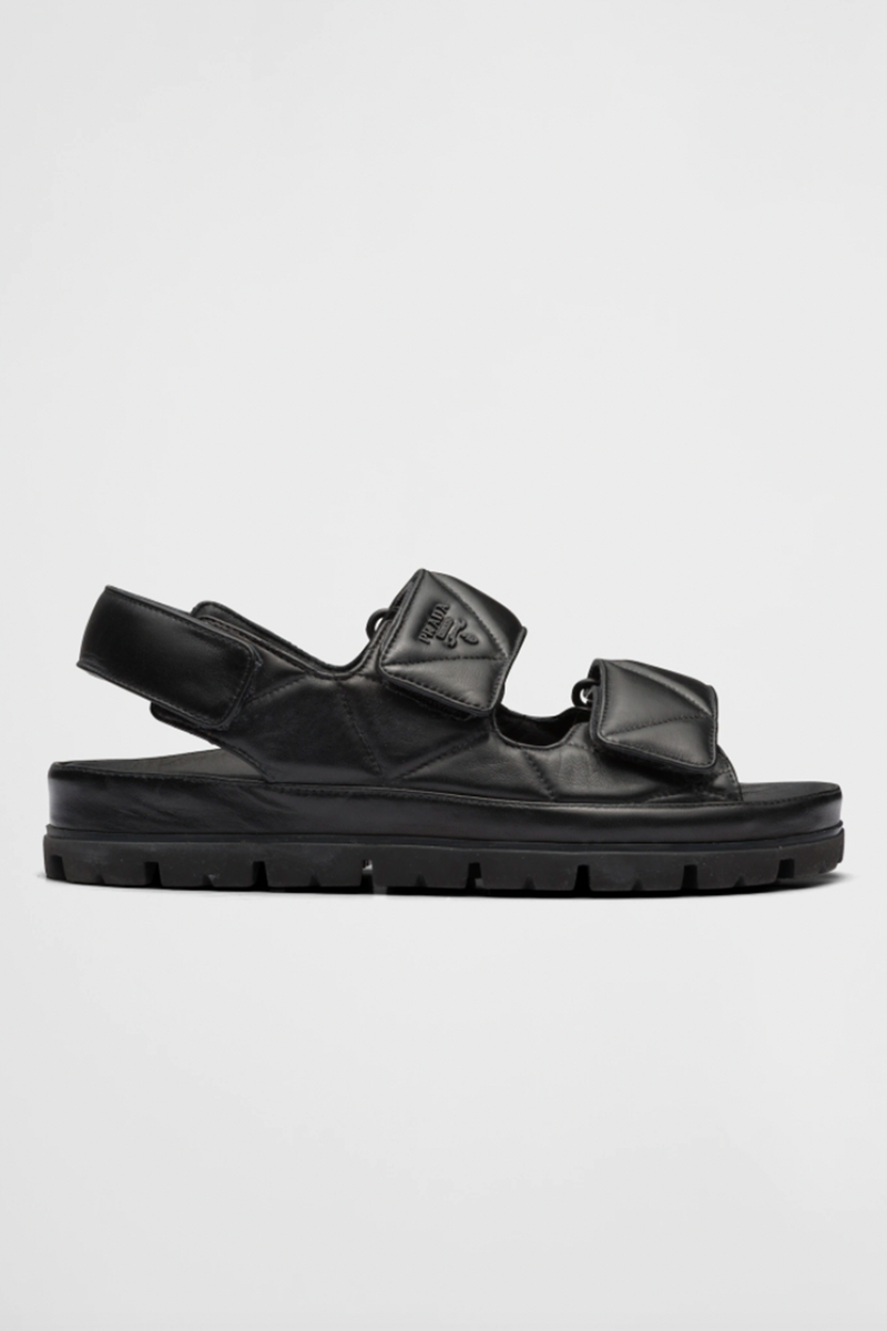 Padded Nappa Leather Sandals from Prada