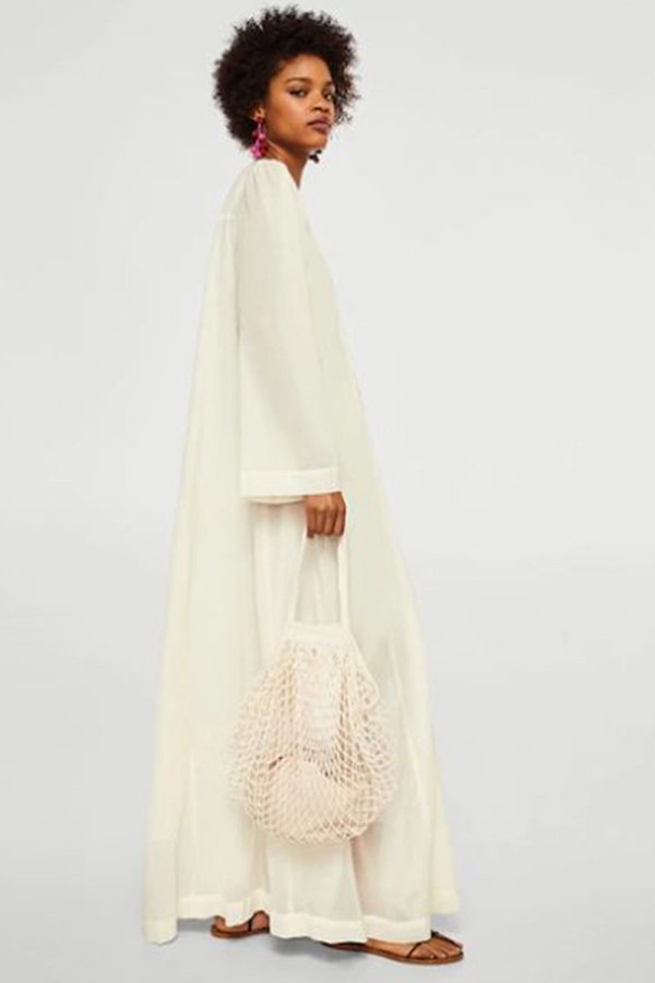 Openwork Cotton Dress from Mango