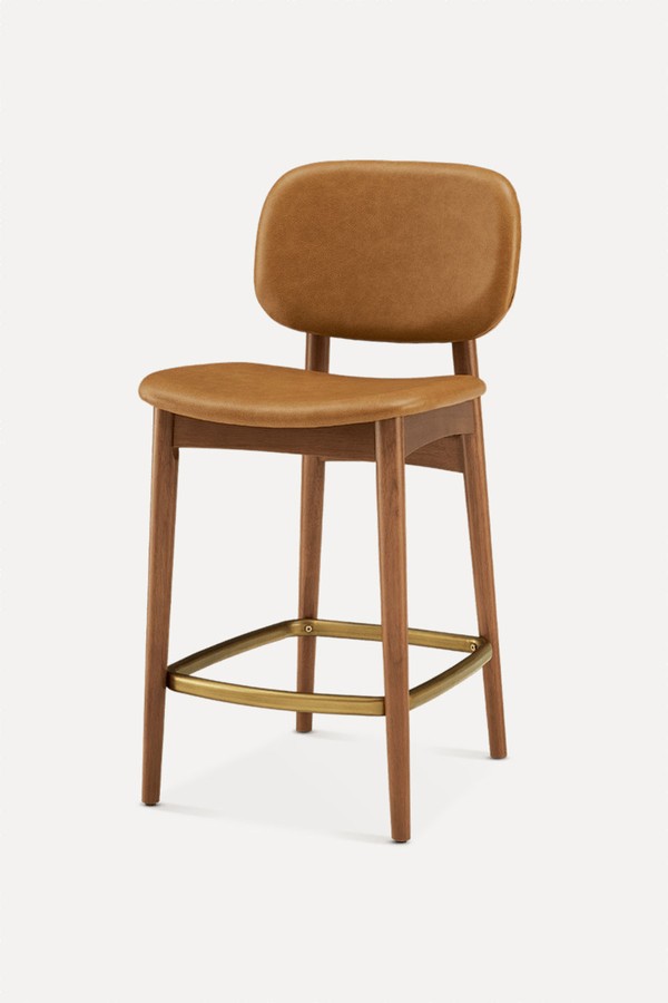 Set Of 2 Kelsey Leather Counter Stool from Castlery 