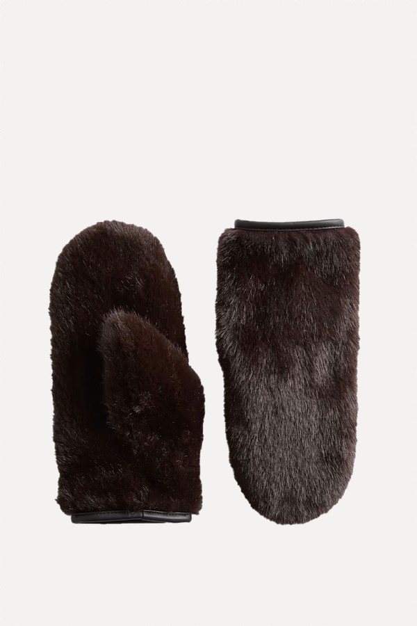 Formal Faux Fur Mittens from Marks & Spencer