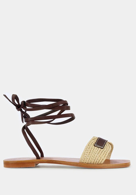 Rafia And Leather Sandals from Jonak