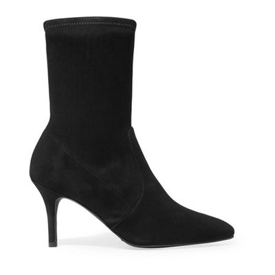 Cling Suede Sock Boots from Stuart Weitzman