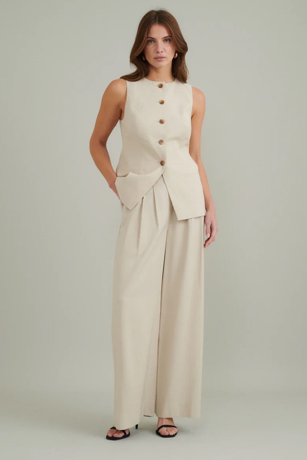 Crew Neck Longline Waistcoat from Nobody’s Child