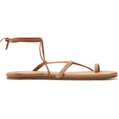 Jo Suede & Leather Sandals from TKEES