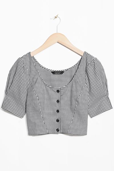 Gingham Crop Blouse from & Other Stories