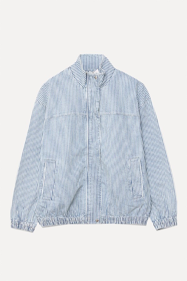 Striped Denim Jacket 