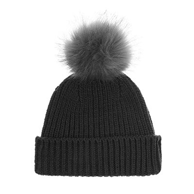 Faux Fur Pom Beanie Hat from Accessorize